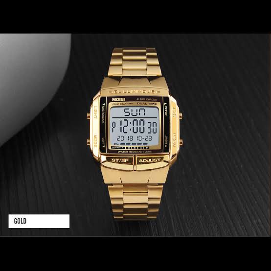 Skmei Men's Digital Sport's Watches Stainless Steel Strap 5 Alarm Clock Waterproof Led Chronograph Fashion Male Dual Time
