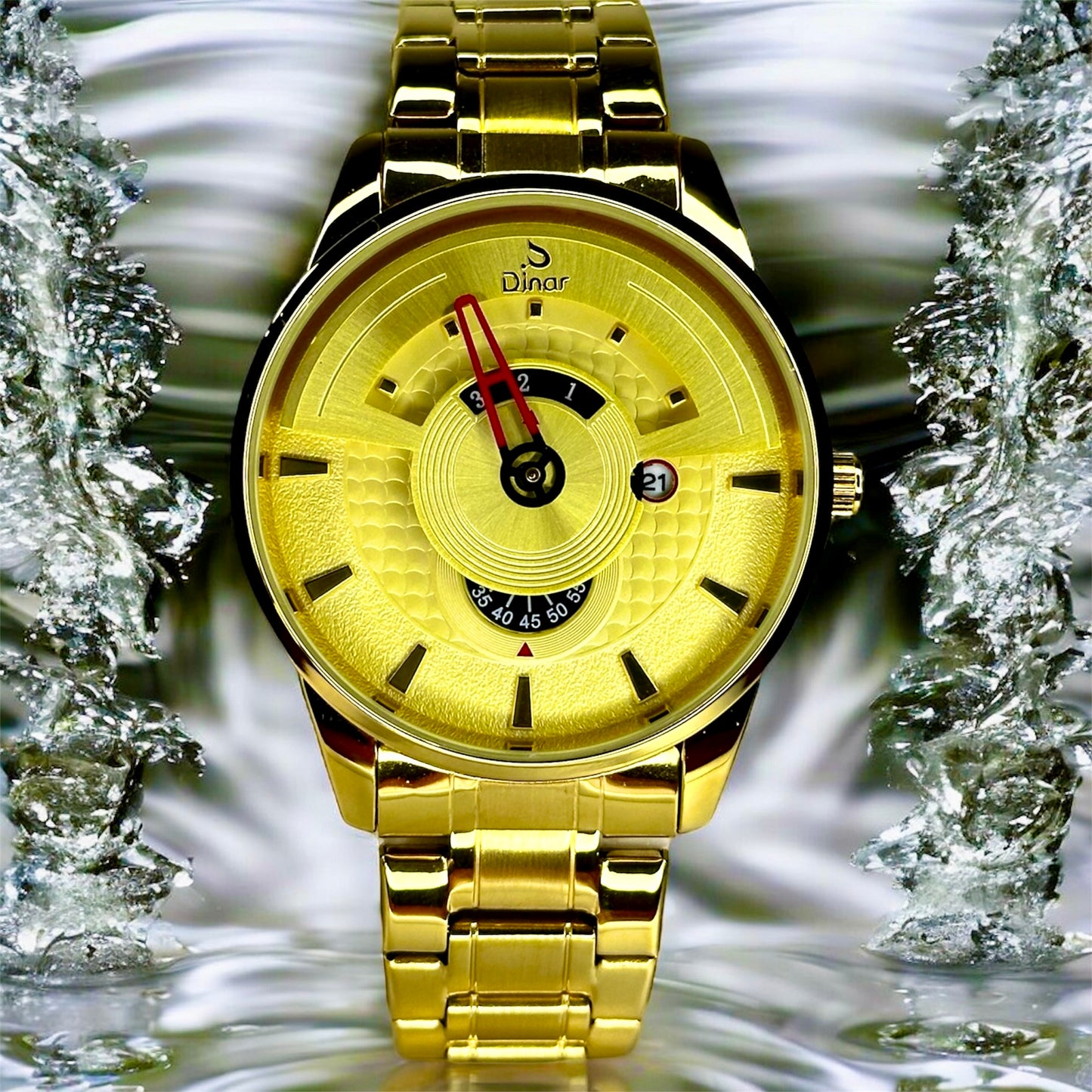 Dinar Luxury Unique Watch For Men's Quartz Wrist Watch