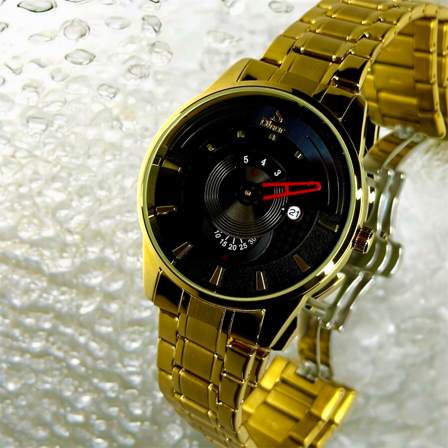 Dinar Luxury Unique Watch For Men's Quartz Wrist Watch