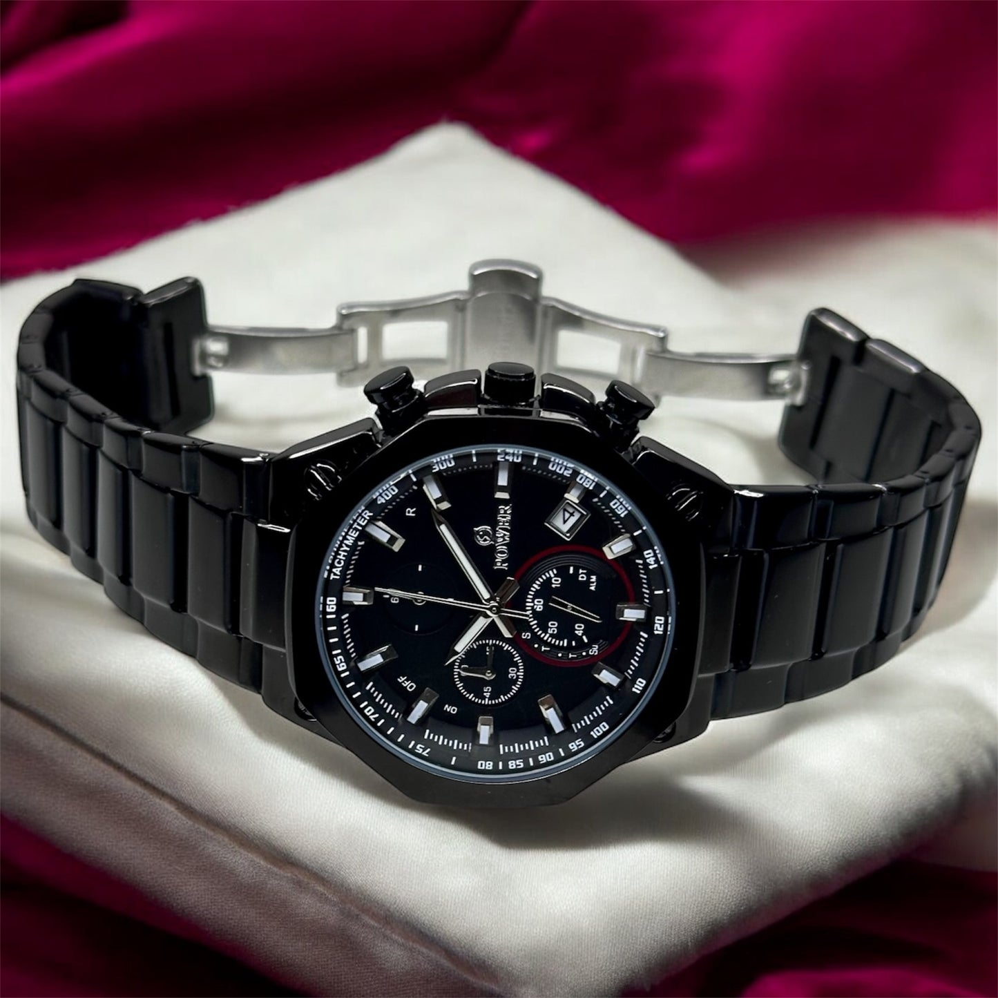POWER Men's Watch Serie Chronograph Waterproof Multi Stainle G Steel Dual Screen Shock Watch