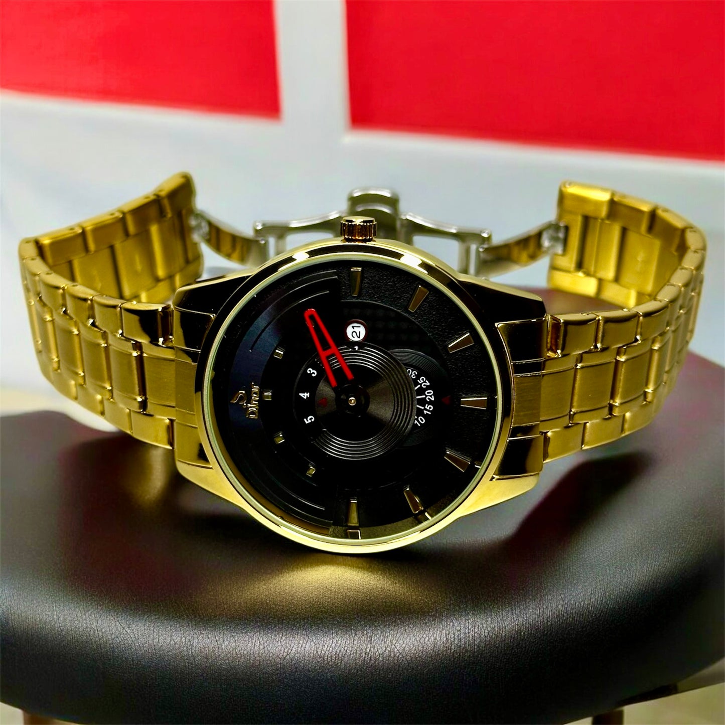 Dinar Luxury Unique Watch For Men's Quartz Wrist Watch