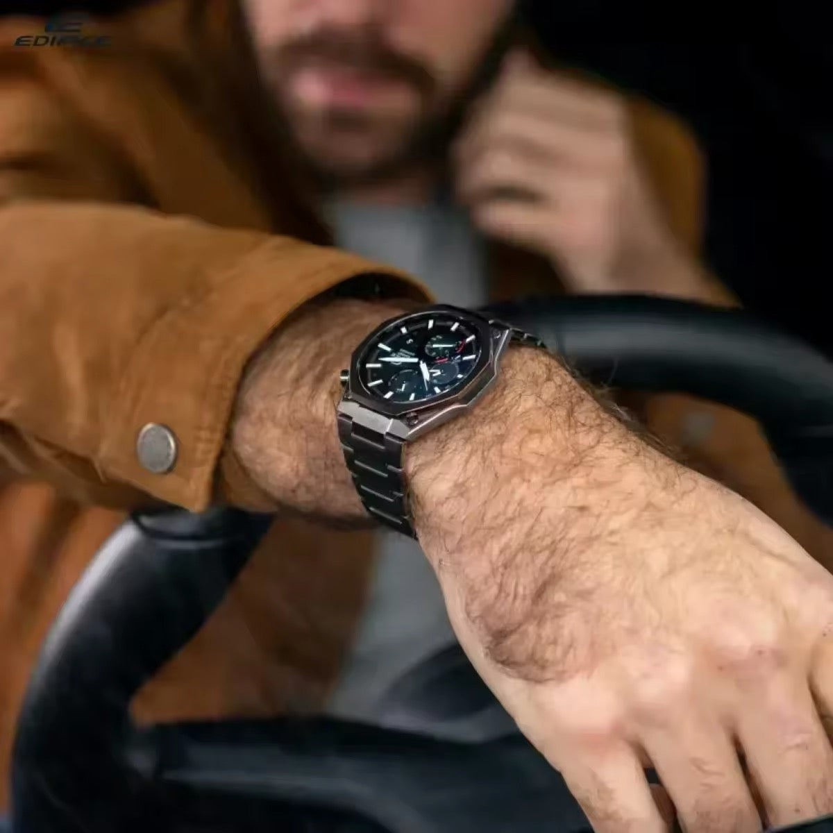 POWER Men's Watch Serie Chronograph Waterproof Multi Stainle G Steel Dual Screen Shock Watch