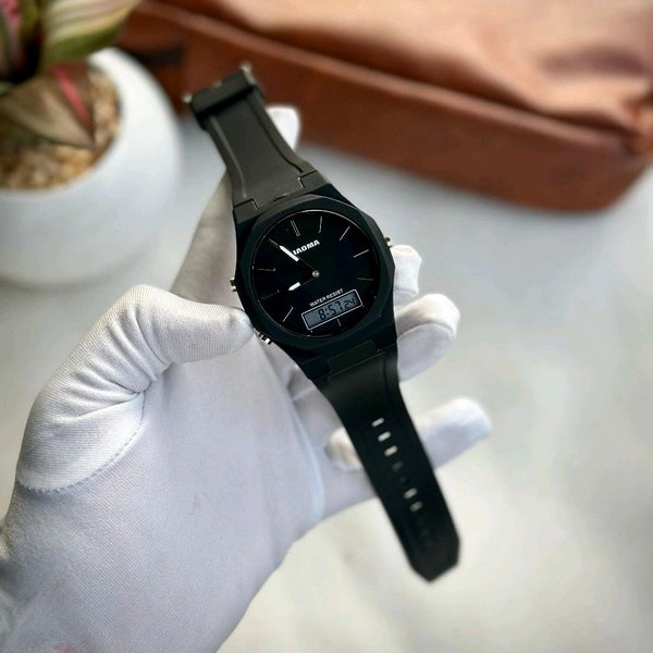 PIAOMA DUAL TIME FASHION WATCH