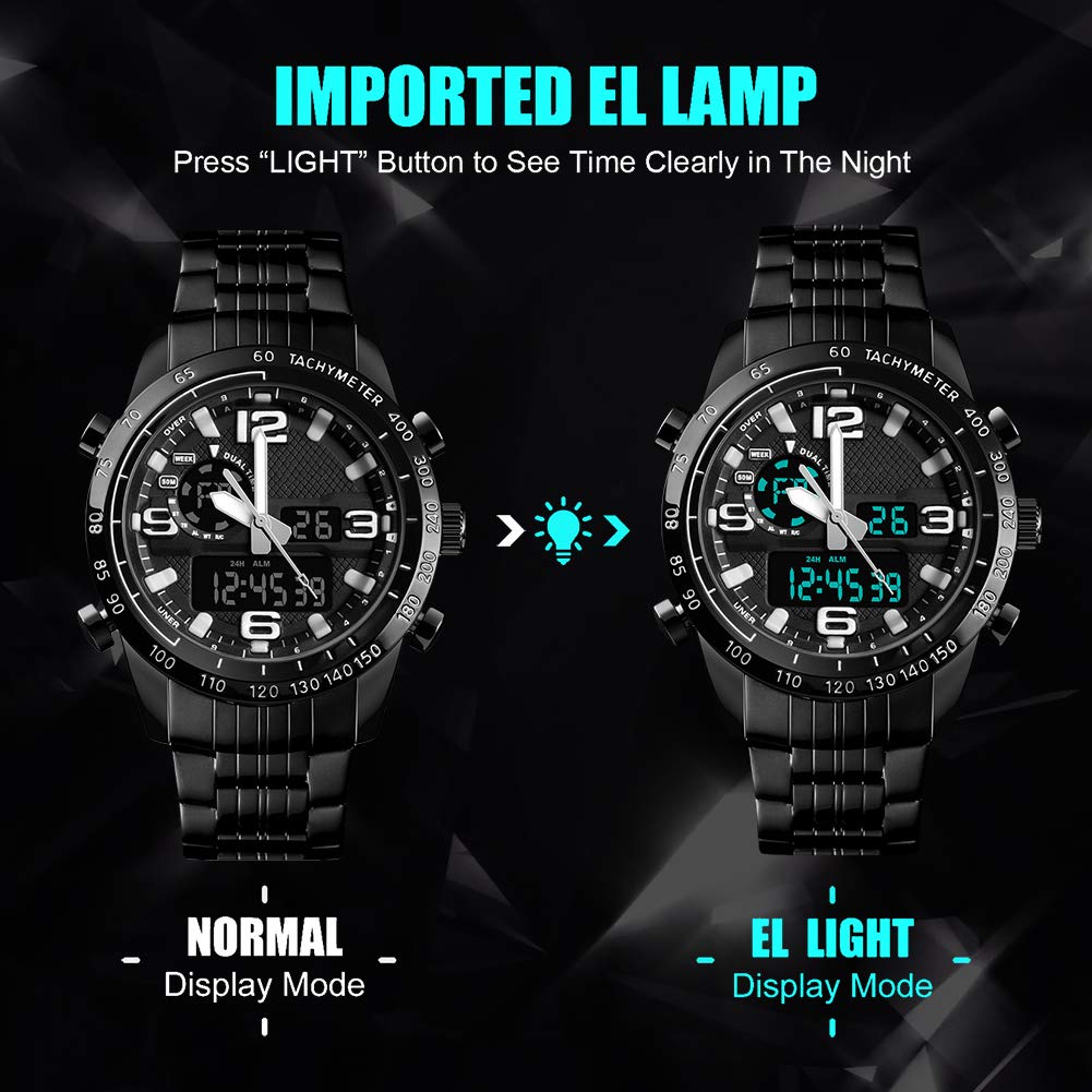SKMEI Analog Digital Dual Time Watch